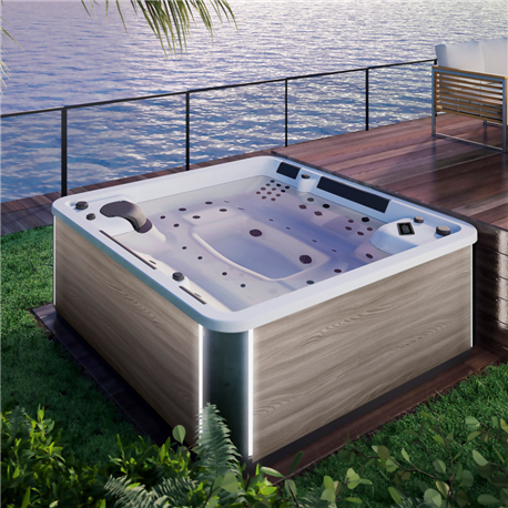 Happy Spa 6, 6 places, bois clair lumineux