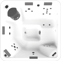 Happy Spa 4, 5 places, bois clair lumineux