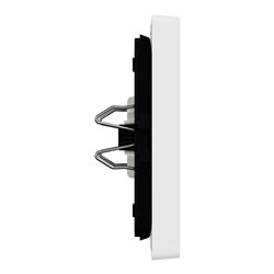 Enjoliveur pour commande double avec voyant D-Life MTN3420-6037 blanc nordic mat 