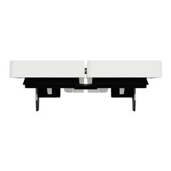 Enjoliveur pour commande double avec voyant D-Life MTN3420-6037 blanc nordic mat 