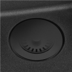 Cache bonde rond noir mat pour éviers Kubus KNG 091106