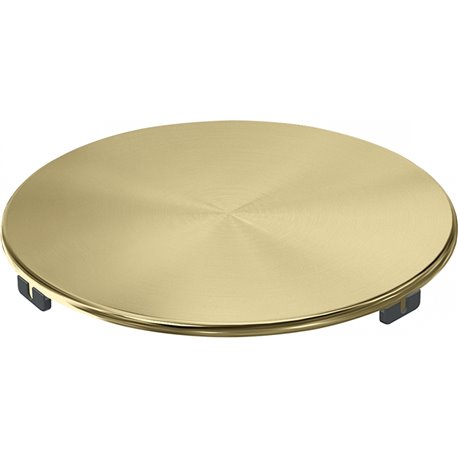 Cache bonde rond PVD 414974 reflet d'Or PVD
