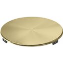 Cache bonde rond PVD 414974 reflet d'Or PVD