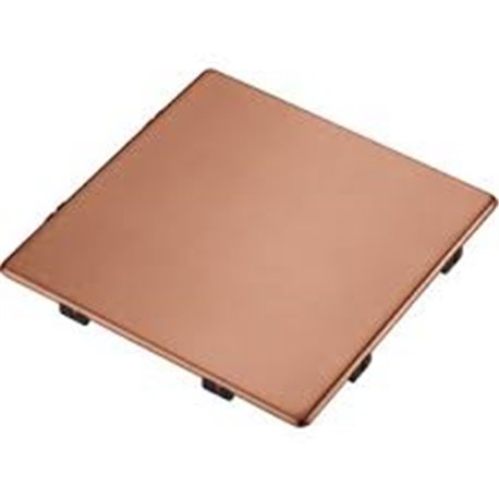 Cache-bonde carré PVD 414950 cuivre PVD