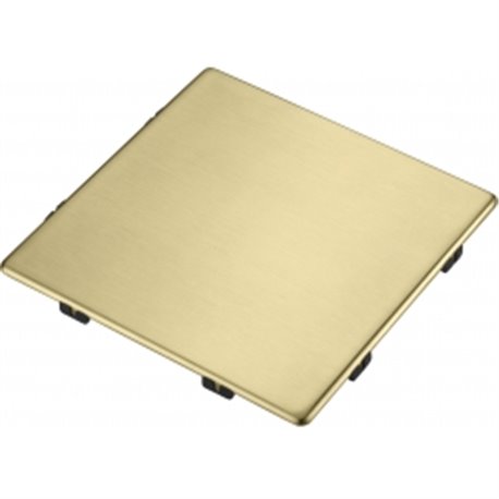 Cache-bonde carré PVD 414943 reflet d'Or PVD