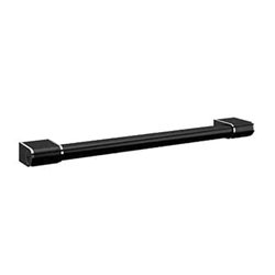 Barre d'appui de douche Onyx II Droite noire 600 mm