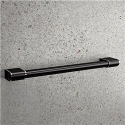 Barre d'appui de douche Onyx II Droite noire 600 mm
