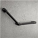 Barre d'appui de douche Onyx II Coudée noire 400x400 mm