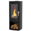 Poêle à bois Maonie bûcher 11,5 kWatts noir