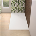 Receveur de douche Kinemoon Evo 180x90 cm blanc, texture pierre lunaire avec grille et bonde