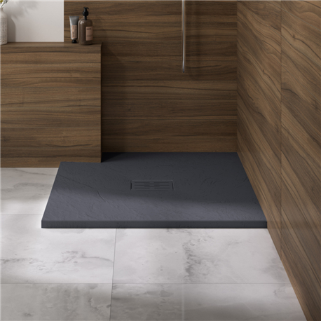 Receveur de douche Kinerock Evo Gris Anthracite 90x90 cm