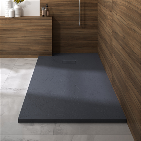 Receveur de douche Kinerock Evo Gris Anthracite 140x100 cm