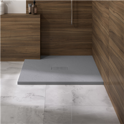 Receveur de douche Kinerock Evo Gris Pierre 80x80 cm