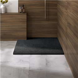 Receveur de douche Kinerock Evo Noir 90x90 cm