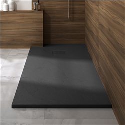 Receveur de douche Kinerock Evo Noir 180x100 cm