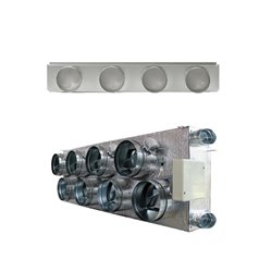 Pack Plénum QAI Standard IB8 8 sorties pour gainable Mitsubishi PEAD 100/125