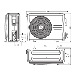 Unité extérieure chauffe-eau thermodynamique SODU 3M 7807004 unité extérieure 