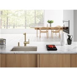 Distributeur de savon Atlas 413137 Reflet d'Or