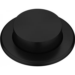 Bouton vidage pour évier Push rond noir mat 353778