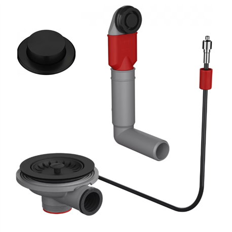 Vidage pour évier noir automatique avec bouton push, une cuve 404937 Vidage pour évier noir automatique avec bouton push, une cuve 404937