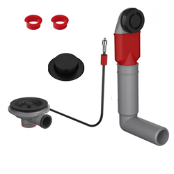 Vidage pour évier noir automatique avec bouton push, une cuve Urban UBG 610-50 409376