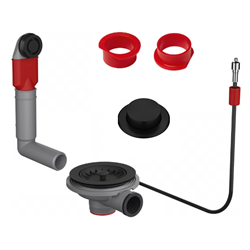 Vidage pour évier noir automatique avec bouton push, une cuve Urban UBG 610-72 409369