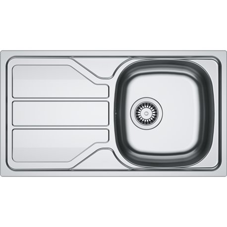 Evier Flash 435 FLN 611-78/44 Inox Lisse 780x435 mm 410044