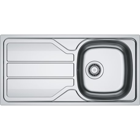 Evier Flash 435 FLN 611-86/46 Inox Lisse 860x435 mm 410020