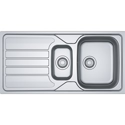 Evier Flash Manu FLN 651 Inox Lisse 392333