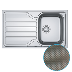 Evier Flash Manu FLL 611-86 Inox-Dekor 392012