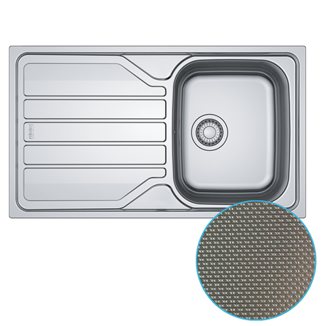 Evier Flash Manu FLL 611-86 Inox-Dekor 392012