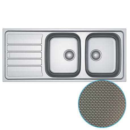 Evier Flash Manu FLL 621 Inox-Dekor 393415