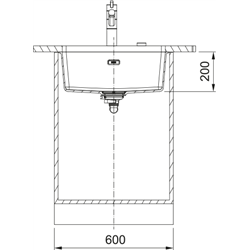 Evier Maris Fragranit MRG 110-52 Gris ardoise mat vidage automatique 397970