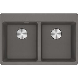Evier Maris Fragranit MRG 620-34-34 Gris ardoise mat vidage automatique 399004