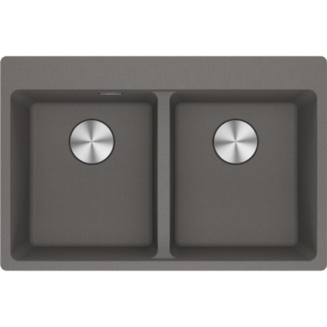 Evier Maris Fragranit MRG 620-34-34 Gris ardoise mat vidage automatique 399004