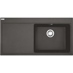 Evier Mythos Fragranit MTG 611 Gris ardoise mat égouttoir à gauche 396201