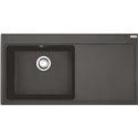 Evier Mythos Fragranit MTG 611 Gris ardoise mat égouttoir à droite 396218