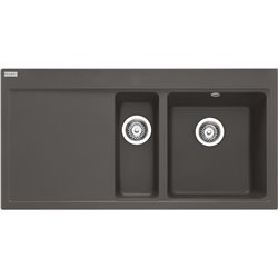 Evier Mythos Fragranit MTG 651-100 Gris ardoise mat égouttoir à gauche 396225