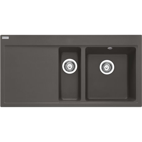Evier Mythos Fragranit MTG 651-100 Gris ardoise mat égouttoir à gauche 396225