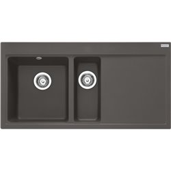 Evier Mythos Fragranit MTG 651-100 Gris ardoise mat égouttoir à droite 396294