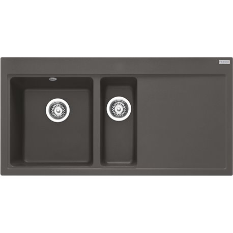 Evier Mythos Fragranit MTG 651-100 Gris ardoise mat égouttoir à droite 396294