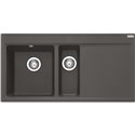 Evier Mythos Fragranit MTG 651-100 Gris ardoise mat égouttoir à droite 396294