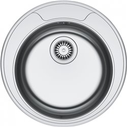 Evier Rotondo ROX/ROL 610-39 Inox, Ø 509 mm vidage manuel 393859
