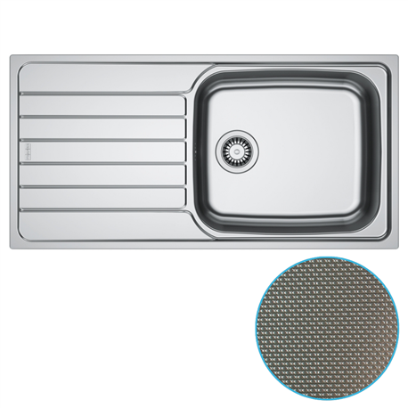 Evier Spark SKL 611-XL Inox-Dekor 386752 Evier Spark SKL 611-XL Inox-Dekor 386752