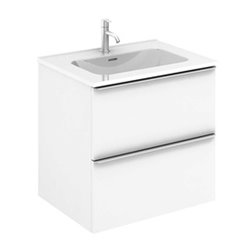 Caisson New Anco 2 tiroirs 60 cm Blanc brillant
