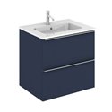 Caisson New Anco 2 tiroirs 60 cm Bleu navy mat