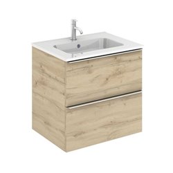 Caisson New Anco 2 tiroirs 60 cm Chêne colonial