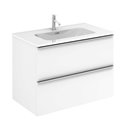 Caisson New Anco 2 tiroirs 80 cm Blanc brillant