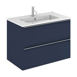 Caisson New Anco 2 tiroirs 80 cm Bleu navy mat