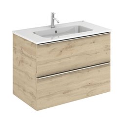 Caisson New Anco 2 tiroirs 80 cm Chêne colonial